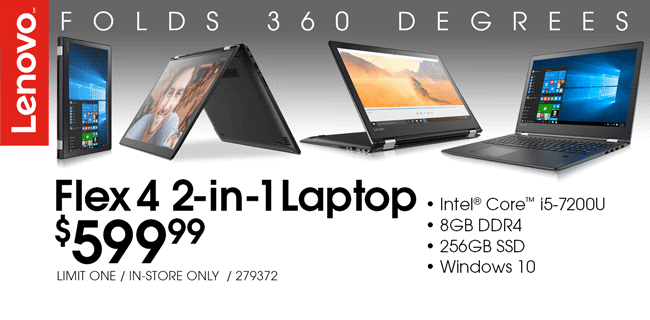 Lenovo Flex 4 2-in-1 Laptop - $599.99